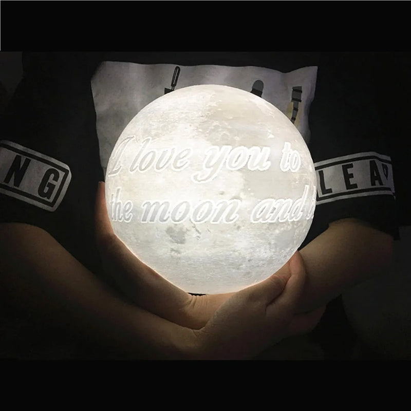 Lâmpada Brilho Lunar 3D